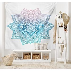 ABAKUHAUS Loto Tapiz de Pared y Cubrecama Suave, Mandala Ze…