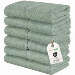 nice homeit Juego de 12 toallas de mano de 30 x 30 cm – Toa…