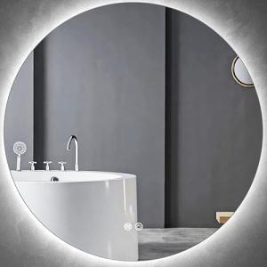 Genérico Espejo baño 80x80 cm con luz LED | Control táctil…