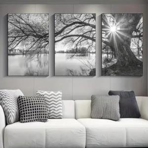 XIAOYIWIN 3 pósteres artísticos con diseño de árbol grande,…