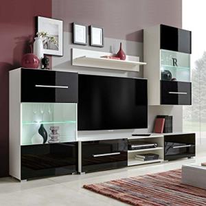 Festnight Conjunto de Muebles de salón 5 Piezas con ilumina…