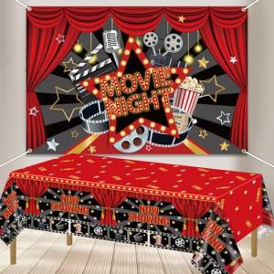 Decoraciones de la Noche de Cine, Telón de Fondo Movie Nigh…