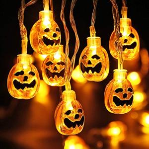 BrizLabs 30 LED Calabaza Cadena de Luces Halloween Guirnald…