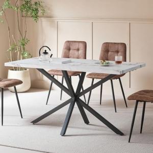BenyLed Mesa de Comedor Rectangular de 140cm para 4-6 Perso…