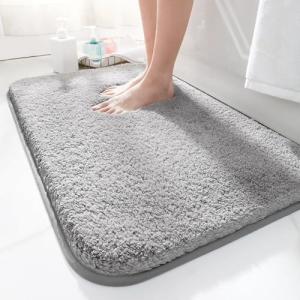 LUOJINYI Alfombra de Baño de 40 cm x 60 cm, Antideslizante,…