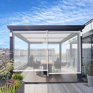 Persianas enrollables para jardín Exterior Transparentes,pé…