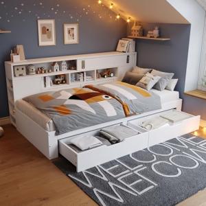 Moimhear Daybed - Cama de almacenamiento con cajones, estan…