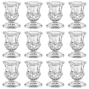 Belle Vous Candelabros para Velas Ahusados (Pack de 12) 4,7…