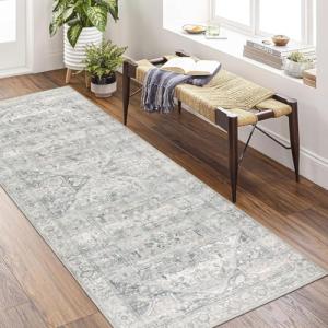 Homcomodar Alfombra Pasillo Antideslizante 80x200cm Vintage…