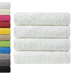 NatureMark Paquete de 4 Toallas de baño de 70 x 140 cm, Bla…