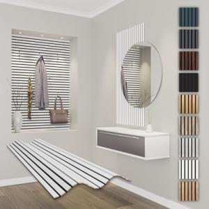 HEXIM Paneles Acústicos 118x60cm - Pared de Lamas Flexible…