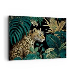 Cuadros Decoracion Salon Leopardo Selva Tropical Lienzos de…