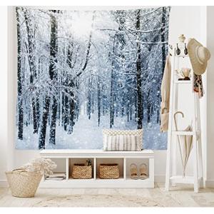 ABAKUHAUS Invierno Tapiz de Pared y Cubrecama Suave, Bosque…