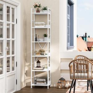 YITAHOME Librería de 6 Niveles, Estantería de Piso con 4 Ga…