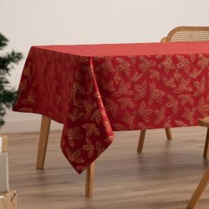 GAMUSI Mantel Navidad Jacquard Hilo Dorado Mesa Comedor Rec…