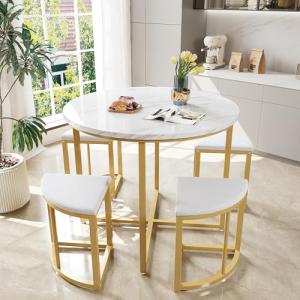 Oslghy Conjunto de Mesa y 6 Sillas de Comedor, Juego de Mes…
