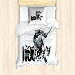 ABAKUHAUS Hockey Ensemble de Housse de Couette, Grunge Juga…