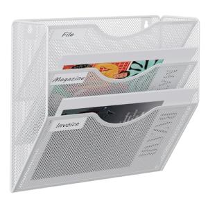 EasyPAG 3 Compartimento Metal A4 Soporte Revistas Pared Ofi…