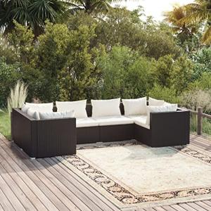 MOONAIRY Set de Muebles de jardín 6 pzas, Muebles para Jard…