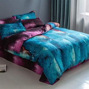 Chickwin Juego de Ropa de Cama Galaxia, Cielo Estrellado Es…