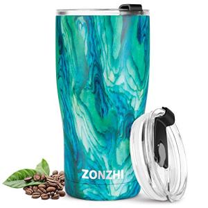 ZONZHI Termo Cafe, 600ML Taza Termo de Acero Inoxidable, a…
