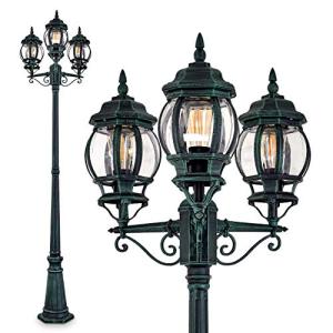 Lámpara de exterior Kobe, candelabro de aspecto antiguo, fu…
