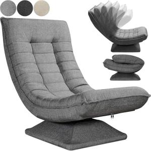 CASARIA® Sillón Relax Respaldo Ajustable Giratorio 360° has…