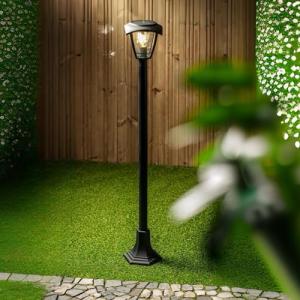 CGC Lighting Lara - Bolardo de luz solar para exteriores, f…
