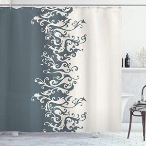 ABAKUHAUS Floral de la Vendimia Cortina de Baño, Barroco An…