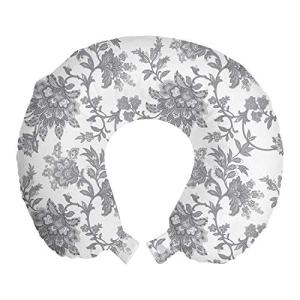 ABAKUHAUS Floral Cojín de Viaje para Soporte de Cuello, pét…