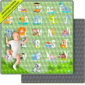 Alfombra Bebé Acolchada Plegable Antideslizante y Lavable 1…