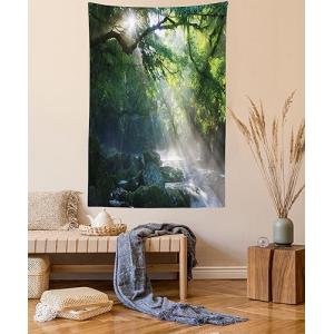 ABAKUHAUS Selva Tapiz de Pared y Cubrecama Suave, Arroyo en…