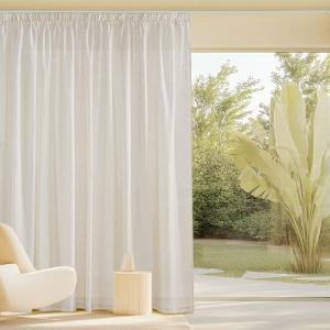 PONY DANCE Cortinas Lino Beige Cortinas Salon Modernas 300x…