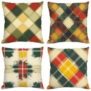 Amarillo Cojines Exterior Impermeable Terciopelo Fundas Coj…