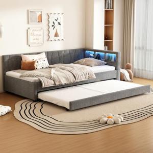 Moimhear Cama diurna, 90 x 200 cm, sofá cama, compartimento…