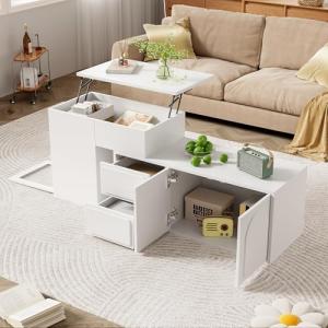 Moimhear 90 x 50 x 40 cm, armario lateral blanco multifunci…