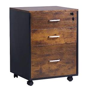 sogesfurniture Archivador Móvil con 3 Cajones, Archivador d…