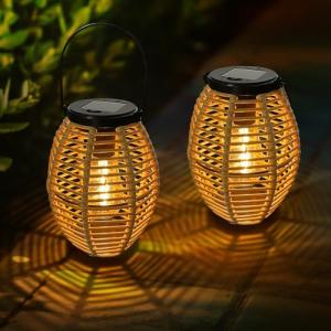 Bseical Linterna Solar Exterior - 2PCS Resistente a la Inte…