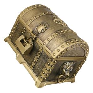 MAGICLULU Joyero Metálico Vintage Con Cerradura Baúl Decora…