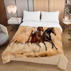 Chickwin Colcha de Ligero Cubrecama Colcha Bouti, 3D Caball…