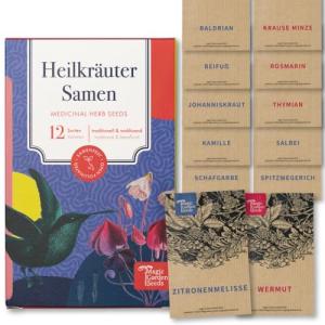 Semillas de hierbas medicinales - 12 variedades de hierbas…