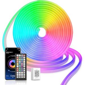 Macchiatto LED de neón 5m, DIY RGB Luces LED Strip con Cont…