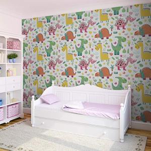 Fotomural Decorativo Infantil con Motivos de Animales Dinos…