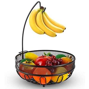 Frutero con soporte para plátanos, frutero, cesta de verdur…