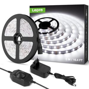 Lepro Tira LED Regulable, Luces LED Habitación 5M 1200lm, B…