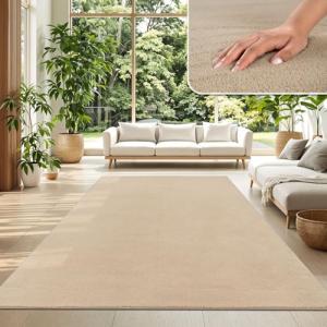 TT Home Alfombra Salón Pelo Corto Monocolor Diseño Moderno…
