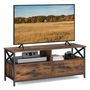 VASAGLE Mueble de TV, Mesa de TV de hasta 55 Pulgadas, Larg…