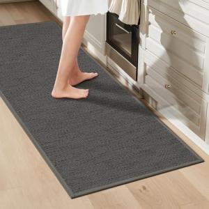 LEKEEPGO Alfombra Cocina Lavable Antideslizante 43x150cm, A…