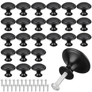 SHANHAIKX 25 Piezas Tirador de Mueble Redondo negro,Platead…