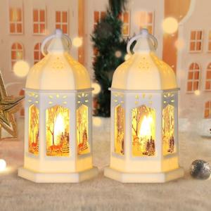 Farolillos Decorativos de Navidad con Luz Led Blanca Cálida…